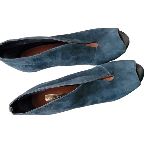 Halogen Teal Suede Rowen Booties Size 7.5 - Picture 6 of 10